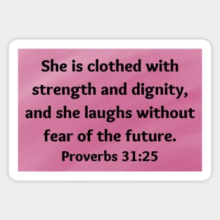 Bible Verse Proverbs 31:25 Sticker